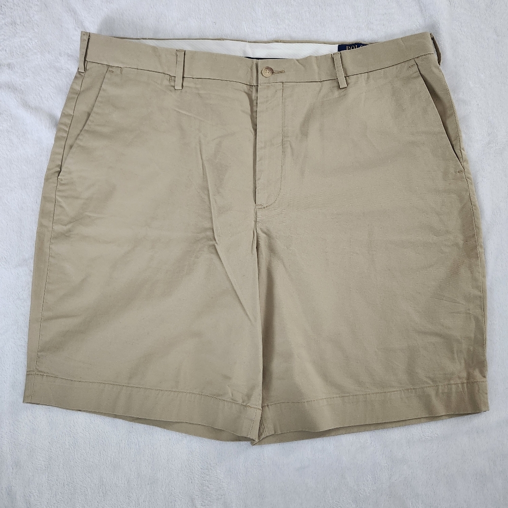 POLO RALPH LAUREN‎ Men's Classic Fit Chino Shorts Tan 9" Inseam Size 40
